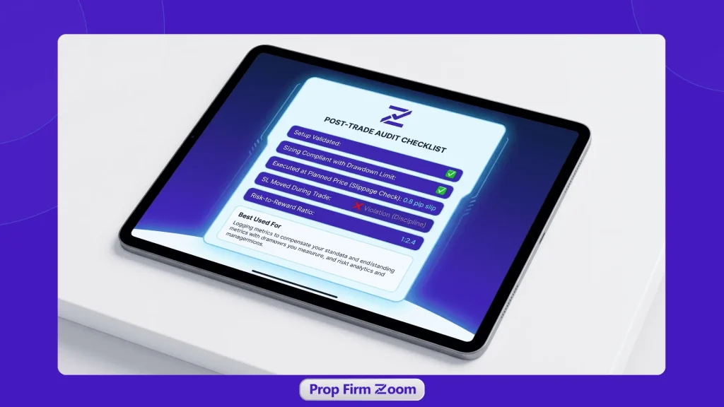 Creating a Prop Firm Trade Review Checklist